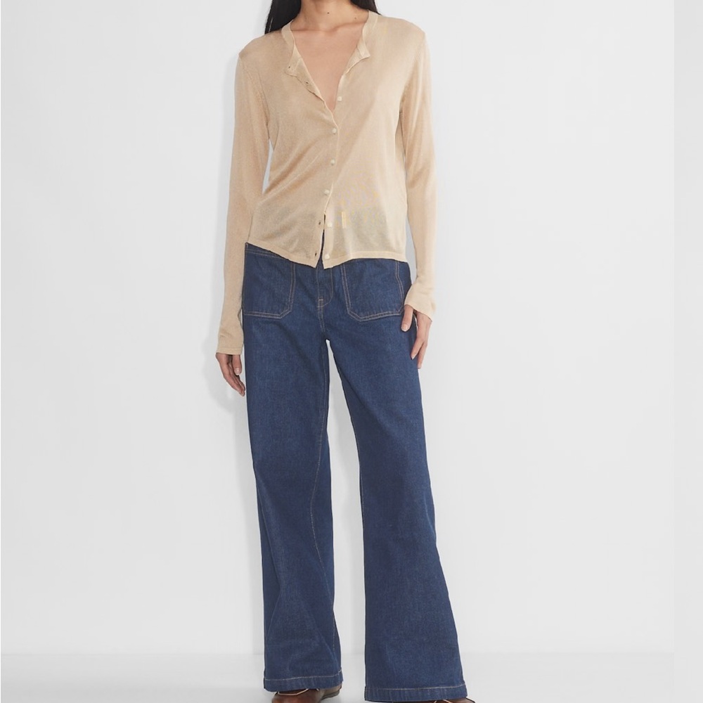 Yvette cardigan in gold (new never worn)